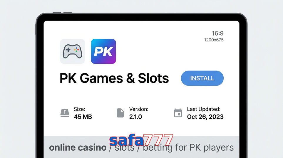 Game list for Safa777 gameapk section